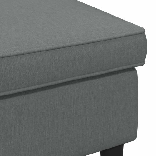 Stolica za noge Tamnosiva 55 x 35 x 41 cm Tkanina - Tamnosiva Cijena