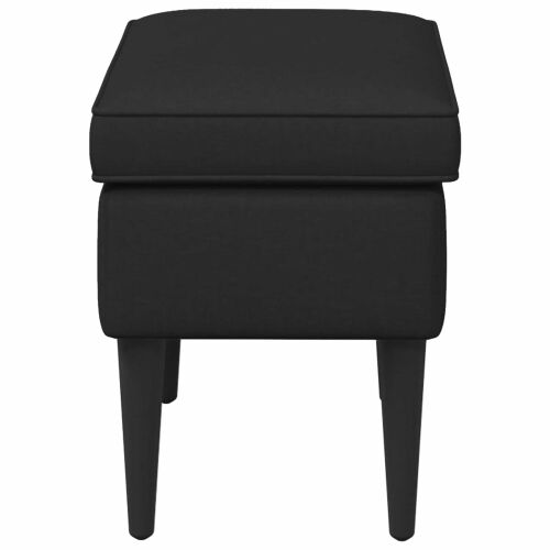 Stolica za noge Crna 55 x 35 x 41 cm Tkanina - Crna Cijena