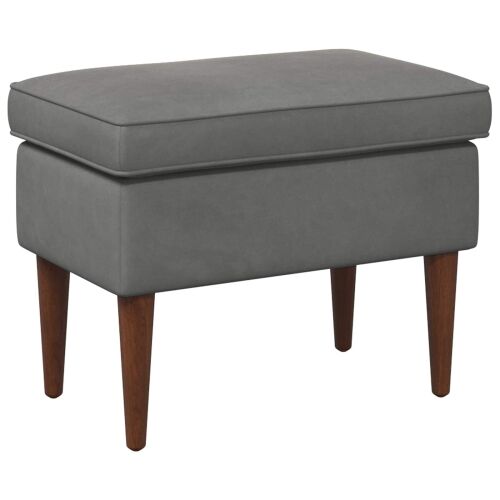 Stolica za noge Tamnosiva 55 x 35 x 41 cm Baršun - Tamnosiva Cijena