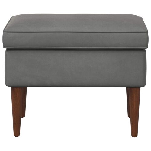 Stolica za noge Tamnosiva 55 x 35 x 41 cm Baršun - Tamnosiva Cijena