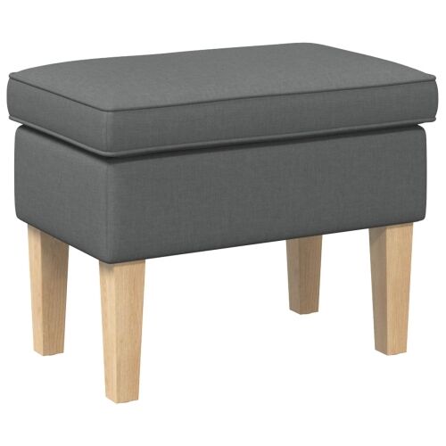 Stolica za noge Tamnosiva 55 x 35 x 41 cm Tkanina - Tamnosiva Cijena