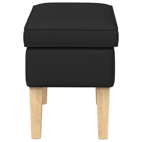 Stolica za noge Crna 55 x 35 x 41 cm Tkanina - Crna Cijena