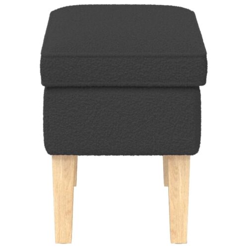 Stolica za noge Tamnosiva 55 x 35 x 41 cm Bouclé - Tamnosiva Cijena