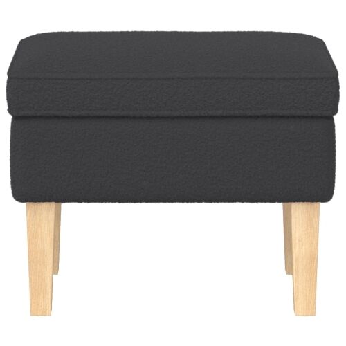 Stolica za noge Tamnosiva 55 x 35 x 41 cm Bouclé - Tamnosiva Cijena