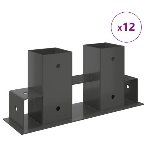 Pomoć za slaganje drva 12 kom. Antracit 34 x 10 x 15 cm Čelik - 12 Antracit Cijena