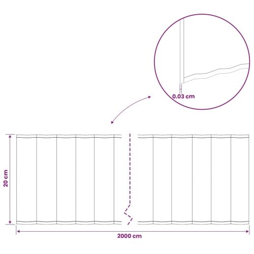 Ograda oko Travnjaka 20 m x 20 cm Pocinčani čelik Srebrna - Pocinčani čelik 20 x 0,2 m Cijena