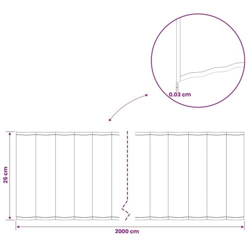 Ograda oko Travnjaka 20 m x 25 cm Pocinčani čelik Srebrna - Pocinčani čelik 20 x 0,25 m Cijena