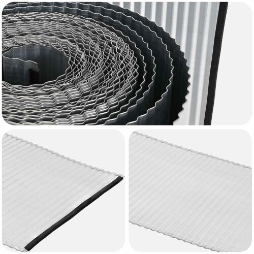 Ograda oko Travnjaka 20 m x 30 cm Pocinčani čelik Srebrna - Pocinčani čelik 20 x 0,3 m Cijena