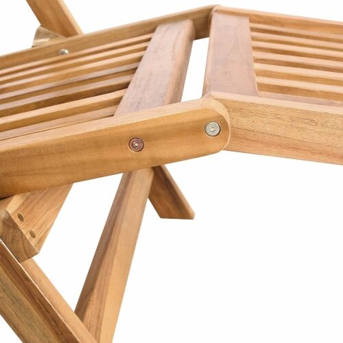 Preklopna palubna stolica Prirodna Čvrsto teak drvo - Stolica Cijena