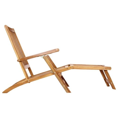 Preklopna palubna stolica Prirodna Čvrsto teak drvo - Stolica Cijena