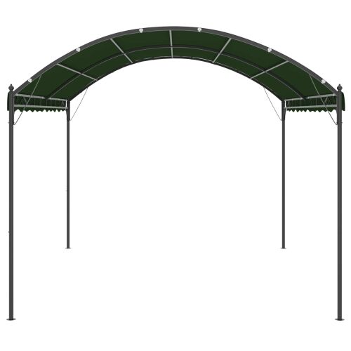 Gazebo 4 x 3 x 2,6 m Zelena Poliester i čelik - Zelena Cijena