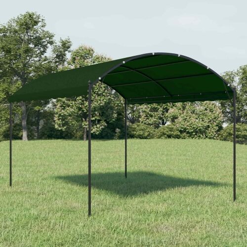 Gazebo 4 x 3 x 2,6 m Zelena Poliester i čelik - Zelena Cijena
