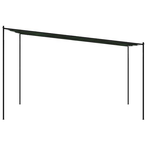 Gazebo 4 x 3,98 x 2,67 m Zelena Poliester i čelik Cijena