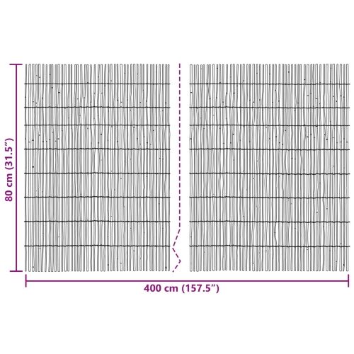 Vrtna Ograda Prirodna - 80 x 400 cm Cijena
