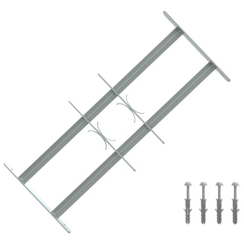 Rešetka za sigurnost prozora s 2 prekrižena nosača 3 kom. - 43-74 cm 2 prečke 3 Cijena