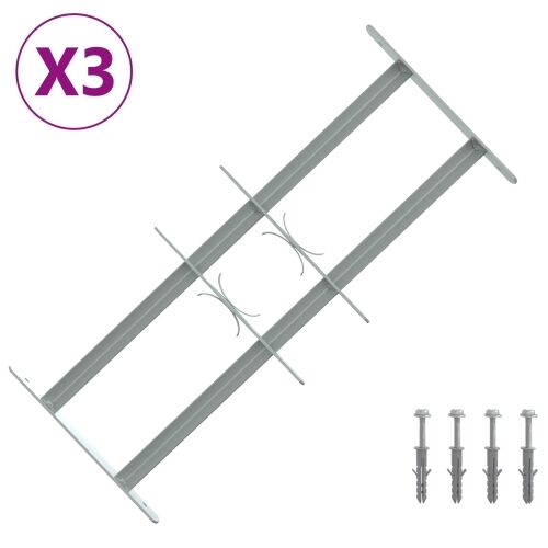 Rešetka za sigurnost prozora s 2 prekrižena nosača 3 kom. - 43-74 cm 2 prečke 3 Cijena