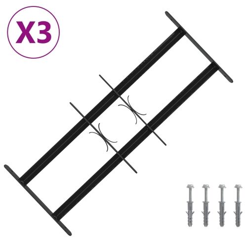 Rešetka za sigurnost prozora s 2 prekrižena nosača 3 kom. - 43-74 cm 2 prečke 3 Cijena