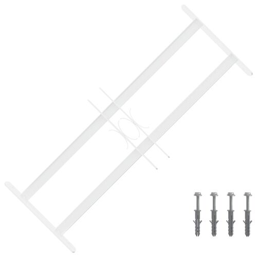 Rešetka za sigurnost prozora s 2 prekrižena nosača 43-74 cm - 43-74 cm 2 prečke 1 Cijena