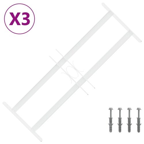 Rešetka za sigurnost prozora s 2 prekrižena nosača 3 kom. - 43-74 cm 2 prečke 3 Cijena