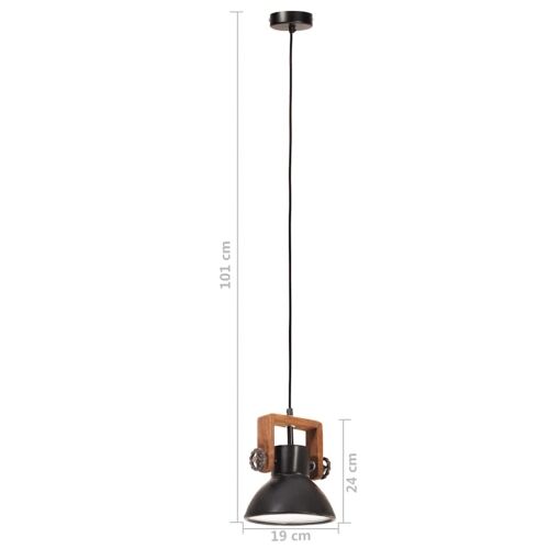 Industrijska viseća svjetiljka 25 W crna okrugla 19 cm E27 - Crna Ø 19 cm 1 1 Cijena