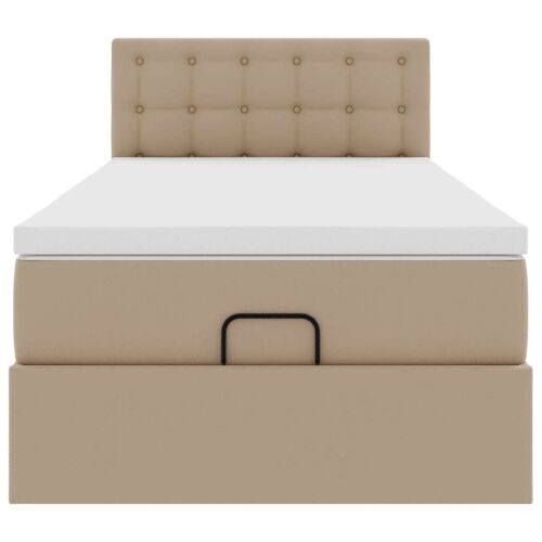Okvir kreveta s madracem cappuccina 80x200 cm umjetna koža - Boja cappuccina 80 x 200 cm Boja cappuccina 80 x 200 cm Cijena
