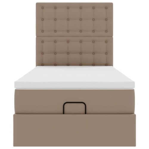 otoman krevet s madracem cappuccina 80x200cm umjetna koža - cappucino 80 x 200 cm Cappucino 80 x 200 cm Cijena