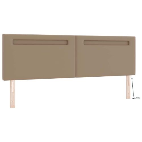 Box spring krevet s madracem Boja cappuccina 180 x 200 cm - Boja cappuccina 180 x 200 cm Jednostavan dizajn s LED Cijena