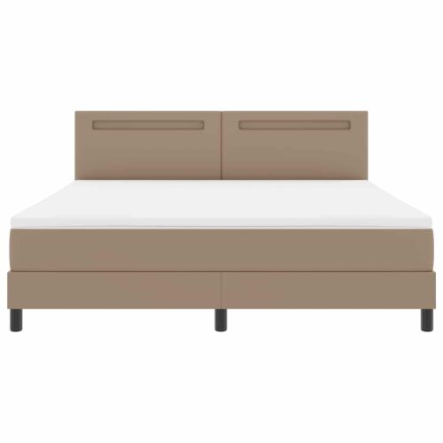 Box spring krevet s madracem Boja cappuccina 180 x 200 cm - Boja cappuccina 180 x 200 cm Jednostavan dizajn s LED Cijena