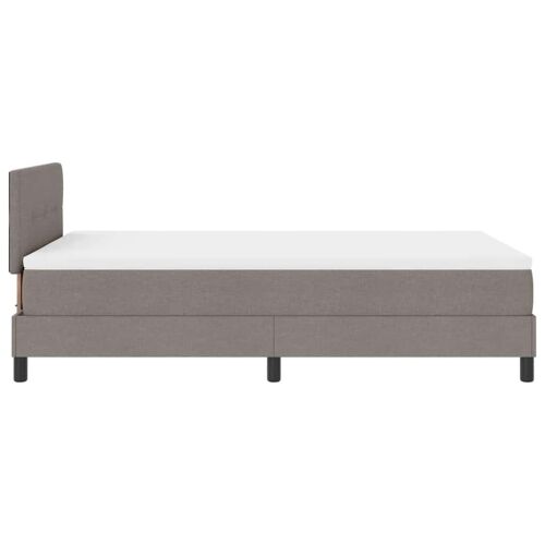 Box spring krevet Sivo-smeđa 120 x 200 cm tkanina - Sivo-smeđa 120 x 200 cm Prošiveno gumbima Cijena
