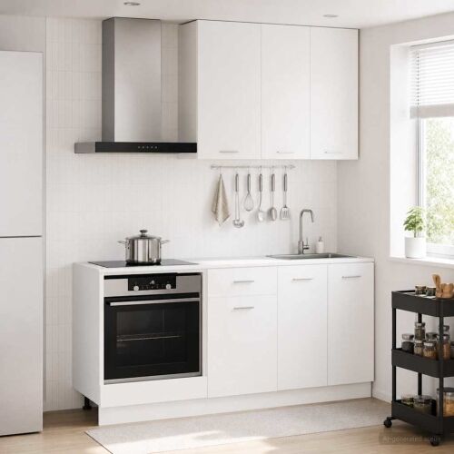 Kuhinjska jedinica LYON 5 kom. Bijela Konstruirano drvo - Bijela 80 cm Cijena