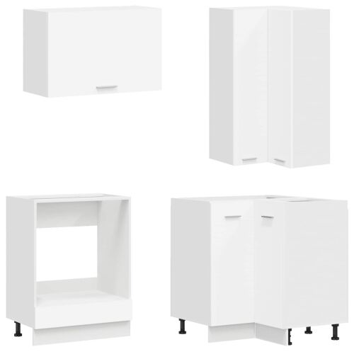 Kuhinjska jedinica LYON 8 kom. Bijela Konstruirano drvo - Bijela 80 cm Cijena