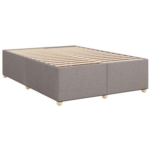 Boxspring krevet s madracem Sivosmeđa 160 x 200 cm Tkanina - Sivosmeđa 160 x 200 cm Dizajn s rombovima Cijena