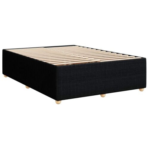 Boxspring krevet s madracem Crna 140 x 190 cm Tkanina - Crna 140 x 190 cm Dizajn s rombovima Cijena