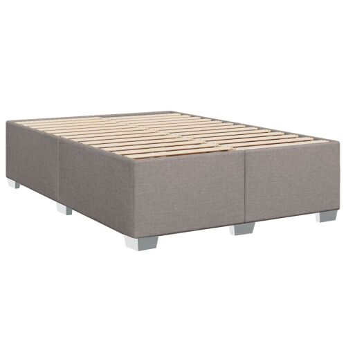Krevet s box springom, madracem i LED-om Sivosmeđa 160 x 200 cm - Sivosmeđa 160 x 200 cm Dizajn s rombovima Cijena