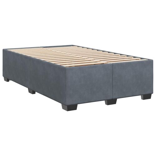 Krevet s box springom, madracem i LED-om Tamnosiva 120 x 190 cm - Tamnosiva 120 x 190 cm Dizajn s rombovima Cijena