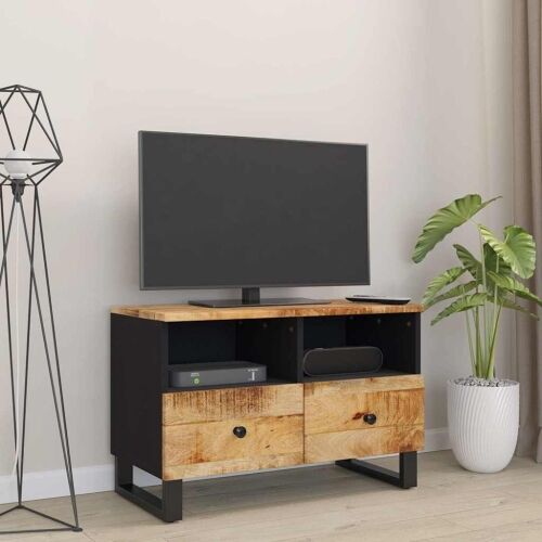 TV ormarić 70 x 33 x 46 cm od masivnog drva manga - 1 masivno drvo manga Masivno drvo manga Cijena