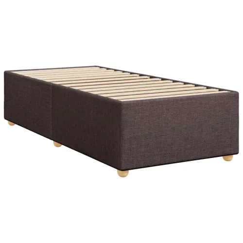 Boxspring krevet s madracem Tamno smeđa 80 x 200 cm Tkanina - Tamno smeđa 80 x 200 cm Dizajn s rombovima Cijena