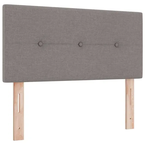 Boxspring krevet s madracem Sivosmeđa 120 x 190 cm Tkanina - Sivosmeđa 120 x 190 cm Prošiveno gumbima Cijena