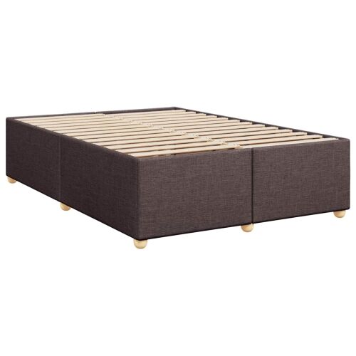 Boxspring krevet s madracem Tamno smeđa 140 x 200 cm Tkanina - Tamno smeđa 140 x 200 cm Dizajn s rombovima Cijena