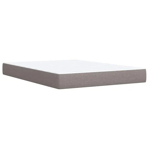 Boxspring krevet s madracem Sivosmeđa 160 x 200 cm Tkanina - Sivosmeđa 160 x 200 cm Dizajn s rombovima Cijena