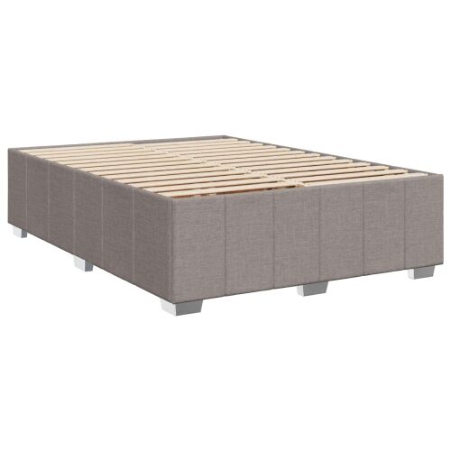 Boxspring krevet s madracem Sivosmeđa 160 x 200 cm Tkanina - Sivosmeđa 160 x 200 cm Dizajn s rombovima Cijena