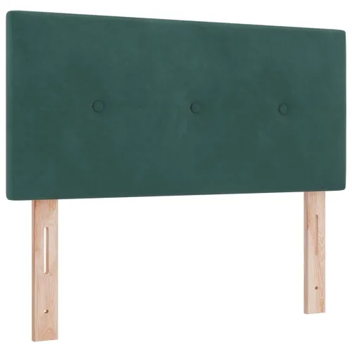 Podesivi krevet s madracem Tamnozelena 100 x 200 cm Baršun - Tamnozelena 100 x 200 cm Prošiveno gumbima Cijena