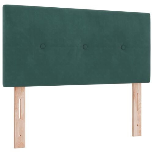 Krevet od pjene s madracem i LED-om Tamnozelena 120 x 200 cm - Tamnozelena 120 x 200 cm Prošiveno gumbima Cijena