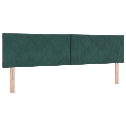 Krevet od pjene s madracem i LED-om Tamnozelena 180 x 200 cm - Tamnozelena 180 x 200 cm Dizajn s rombovima Cijena