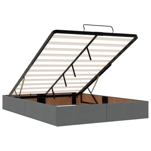 Krevet od pjene s madracem i LED-om Tamnosiva 140 x 190 cm - Tamnosiva 140 x 190 cm Dizajn s rombovima Cijena