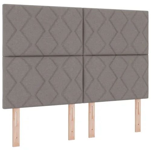 Krevet od pjene s madracem i LED-om Sivosmeđa 160 x 200 cm - Sivosmeđa 160 x 200 cm Dizajn s rombovima Cijena