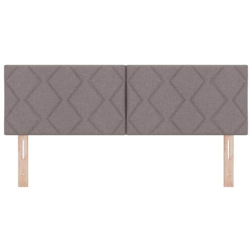 Uzglavlje Sivo-smeđa tkanina - Sivo-smeđa 140 cm Nizak uzglavlju Cijena