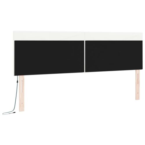 LED glava kreveta Bijelo 180 cm Lažna koža - Bijelo 180 cm Cijena