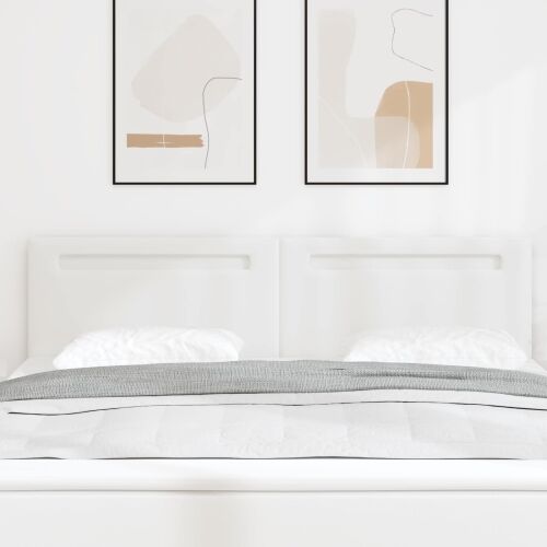 LED glava kreveta Bijelo 180 cm Lažna koža - Bijelo 180 cm Cijena