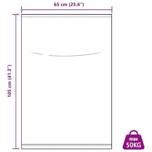 Tkanine vreće 100 kom. Bijela 65 x 105 cm PP - 65 x 105 cm 100 Cijena